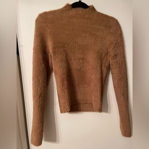 Babaton ARITZIA Kuma Sweater Size Medium Camel
